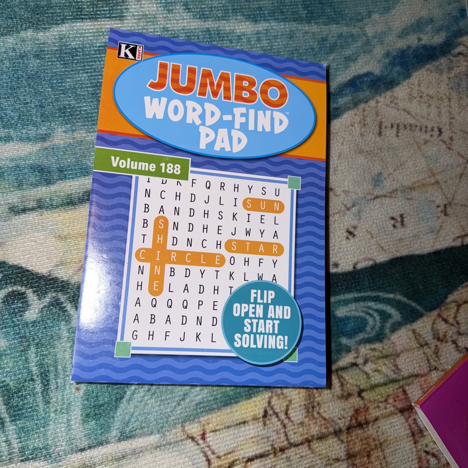 Kappa Jumbo Word Finds 73 Word Puzzles In Books Flip Open Volume # 188 New