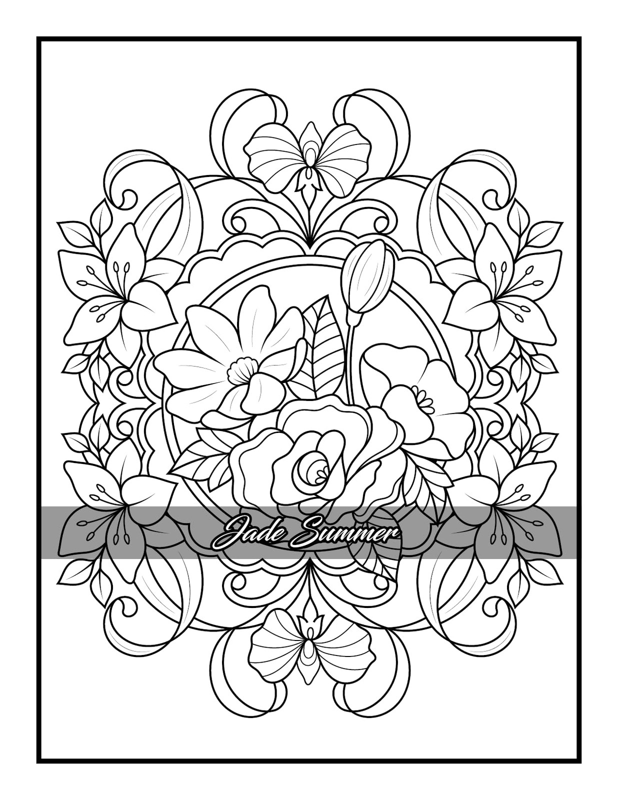100 Flowers: An Adult Coloring Book with Bouquets, Wreaths, Swirls,…