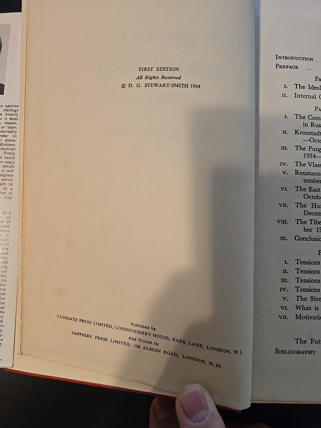 1964 The Defeat of Communism 1st UK Edition D.G. Stewart-Smith Illustrated