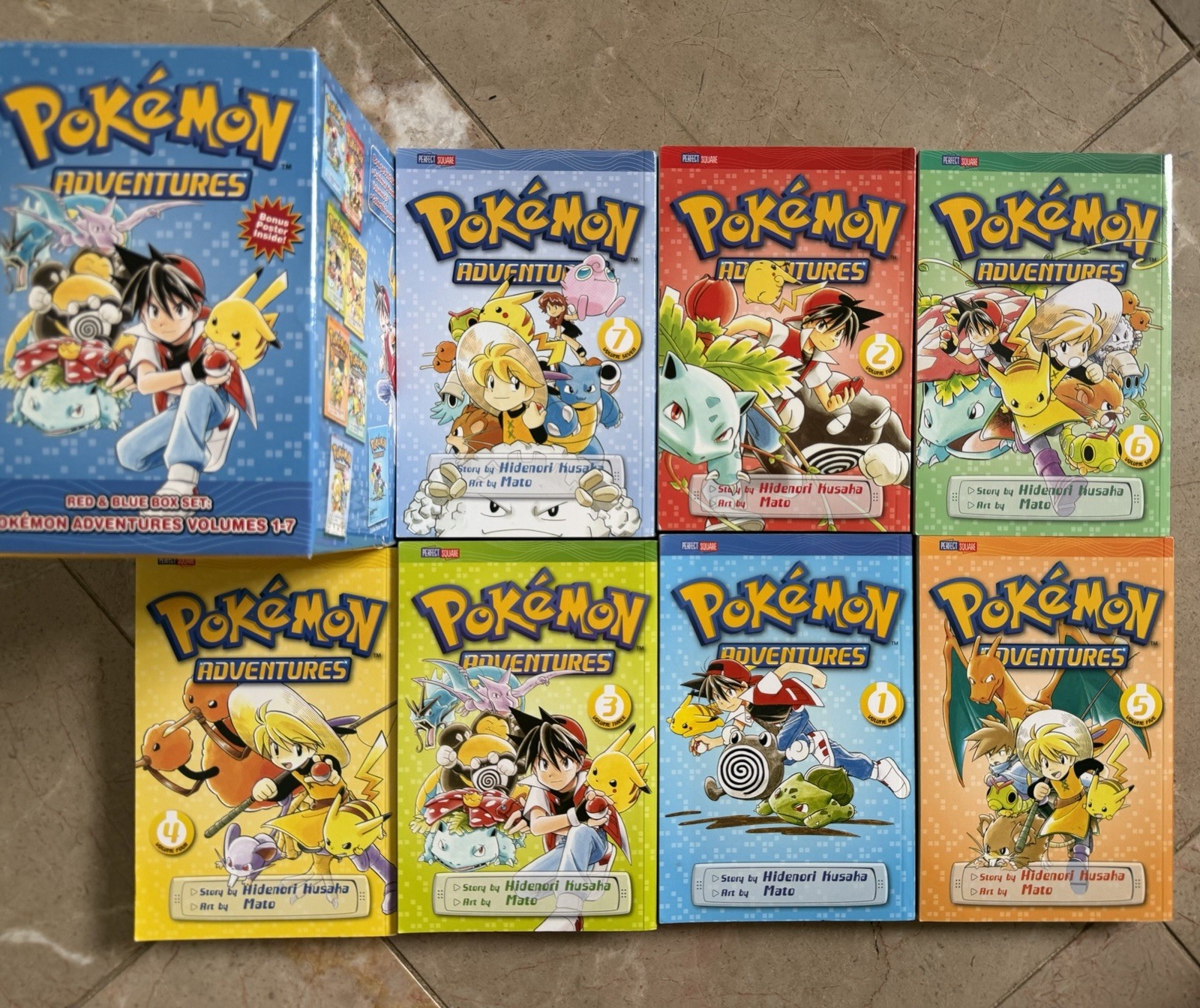 Pokémon Adventures Red and Blue Box Set (Set Includes Vols. 1-7) by Hidenori…