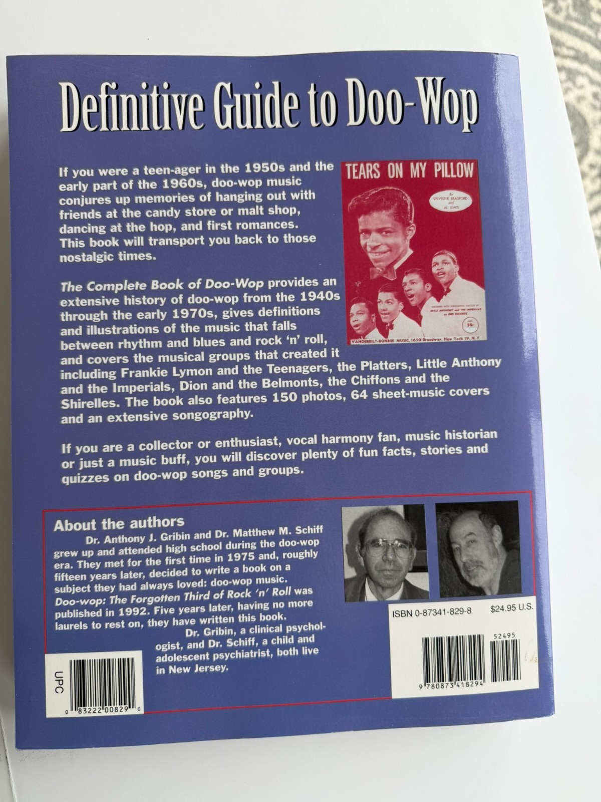 The Complete Book Of Doo-Wop by Anthony J Gribin and Matthew Schiff Paperback
