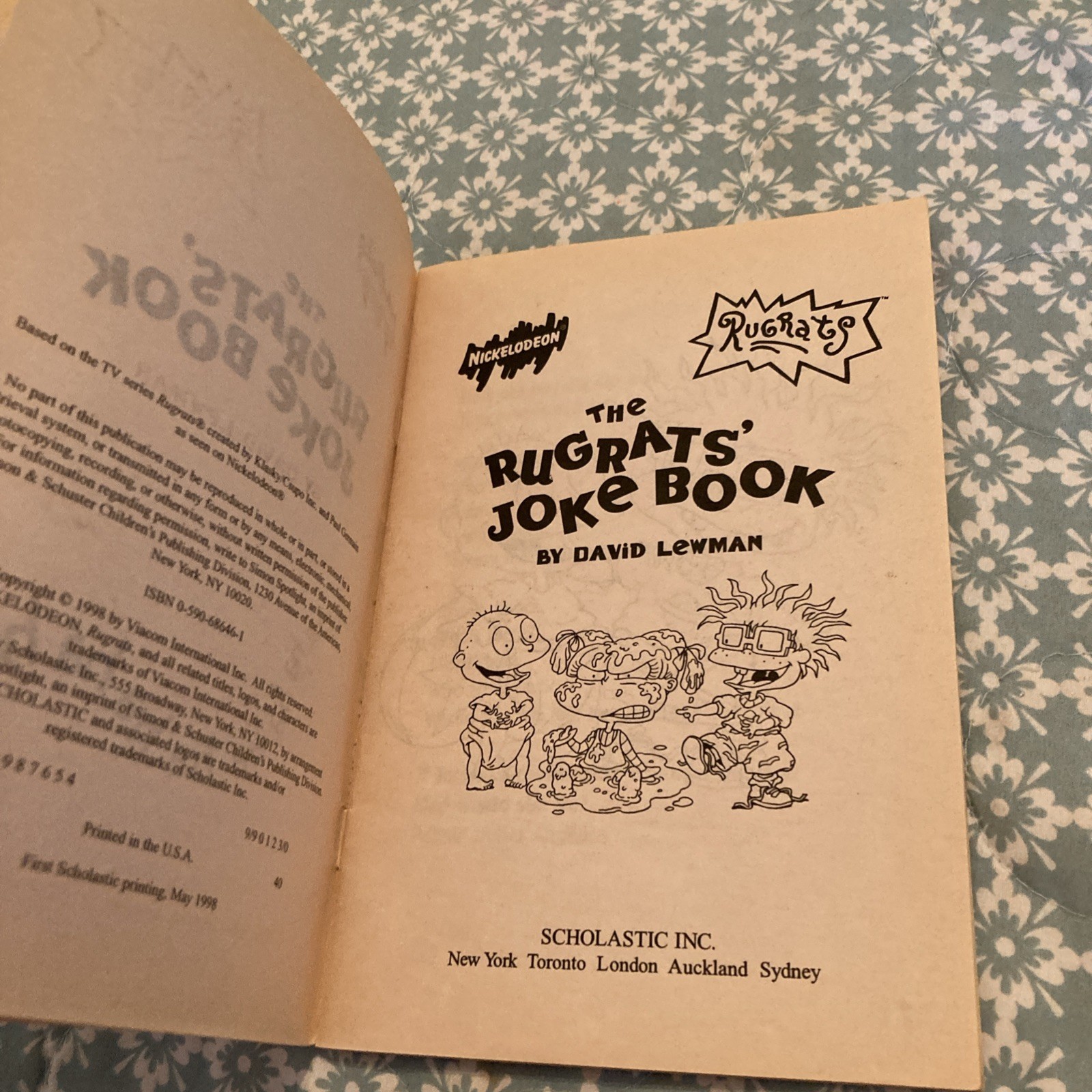 The Rugrats Joke Book DAVID LEWMAN