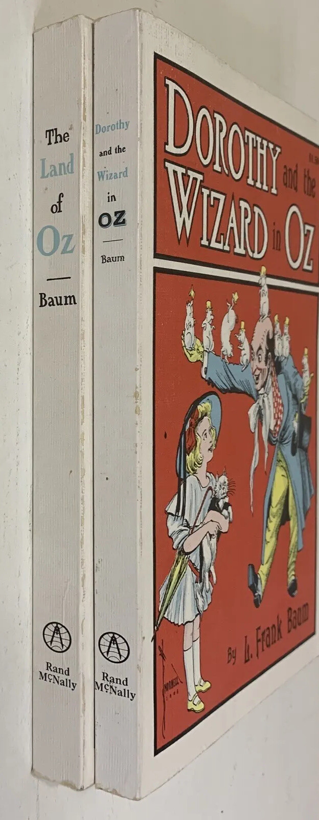Lot of 2 The Wizard of Oz Paperback Books Reprinted Editions: The Land of Oz, Do