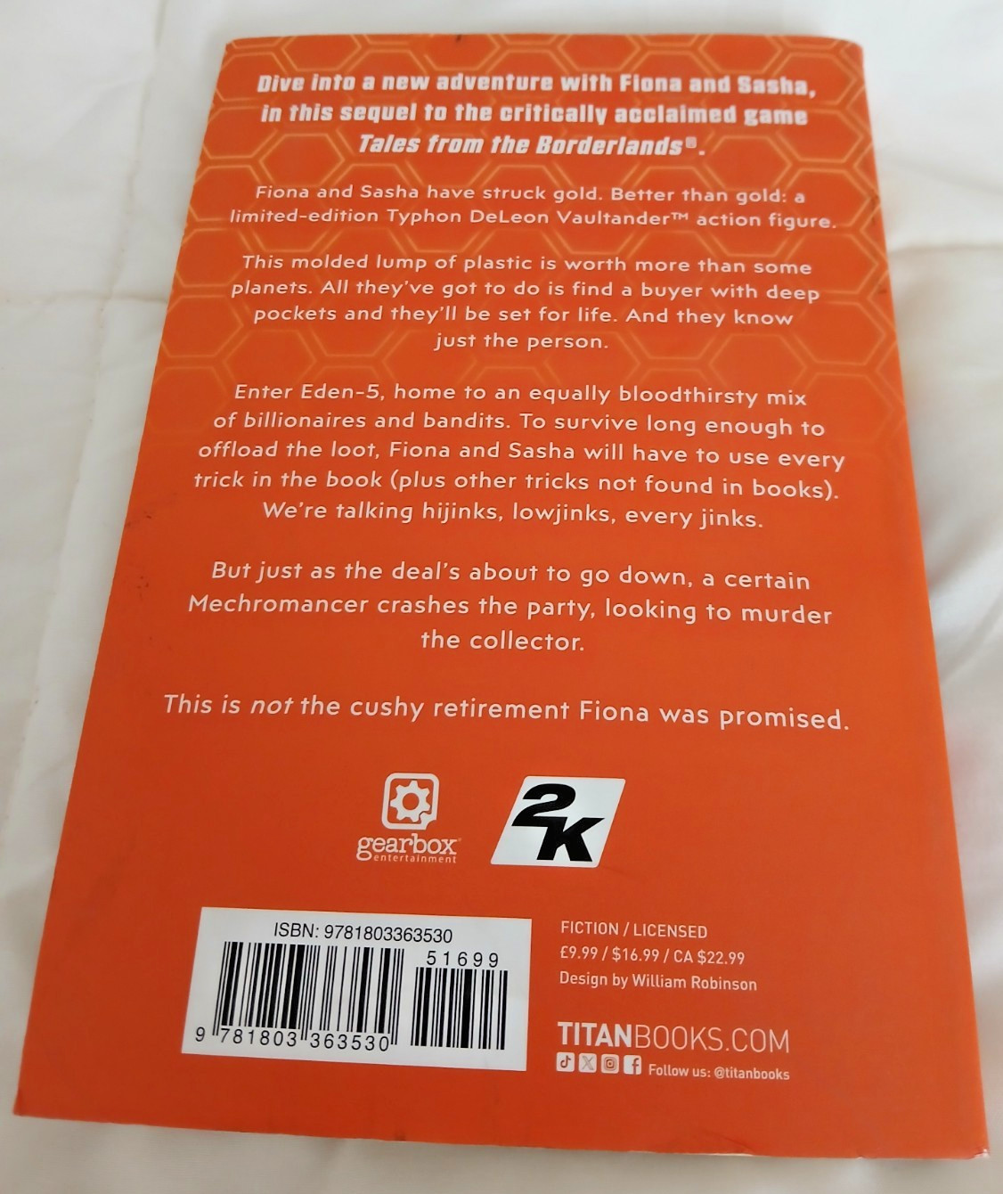 Borderlands Debt or Alive Paperback Novel Anthony Burch Vault Hunters Collectors