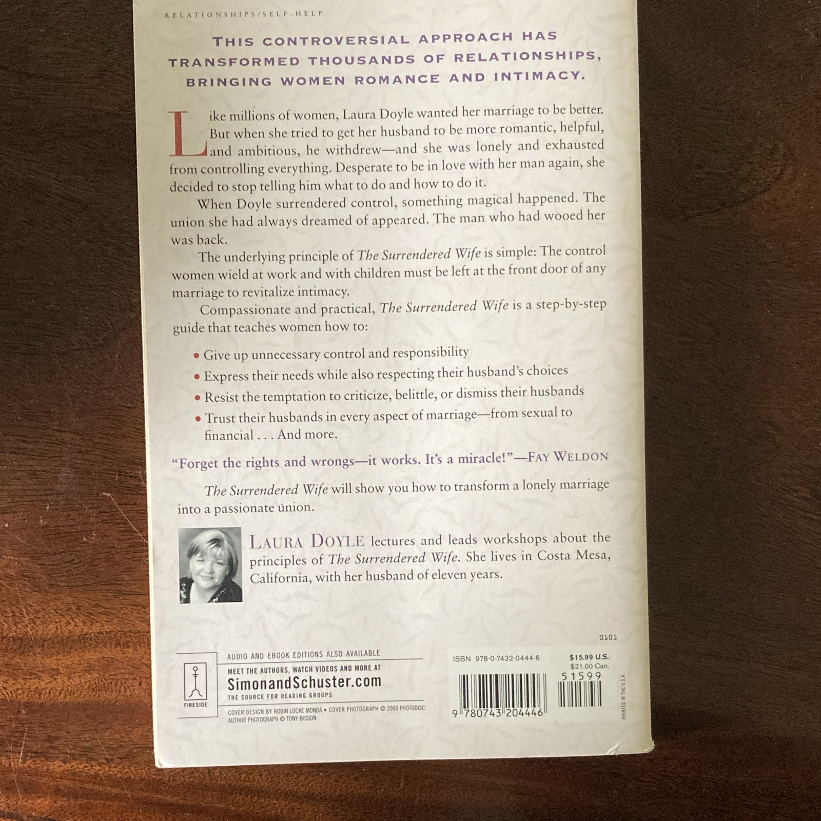 Laura Doyle Surrendered Wife Practical Guide Trade Paperback 2001 Touchstone