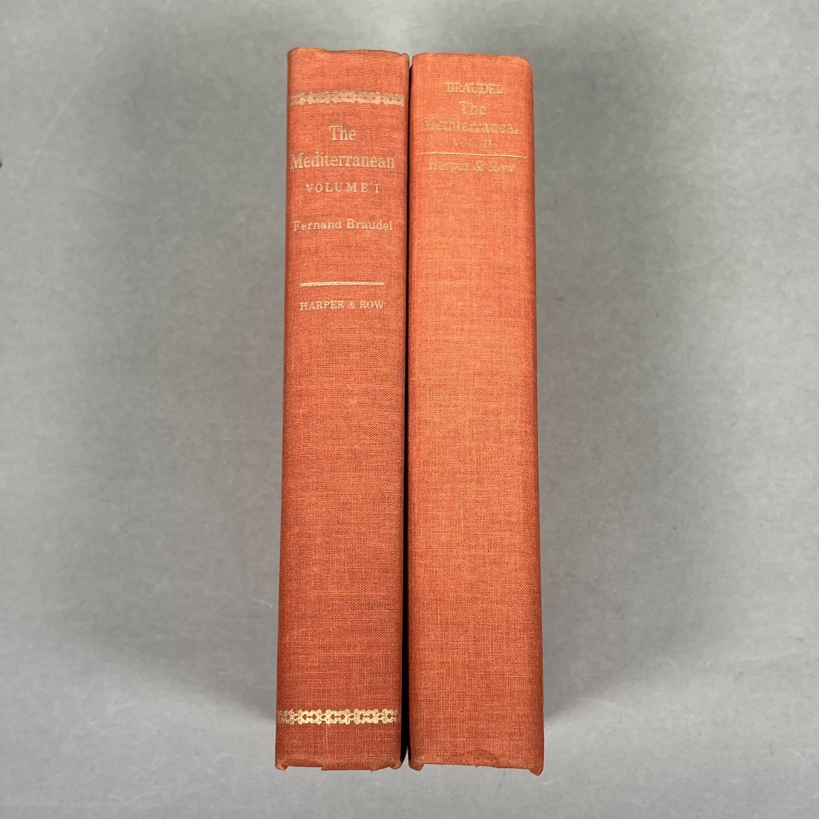 2 Vol. Set Fernand Braudel Mediterranean World in the Age Philip II 1972 1st US