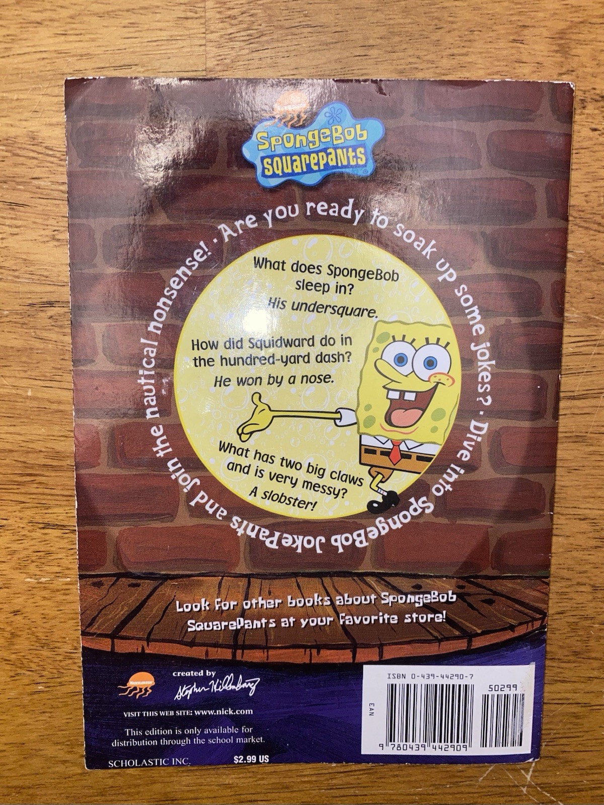 SpongeBob JokePants | First Edition | 2002 | David Lewman | Printed in USA |