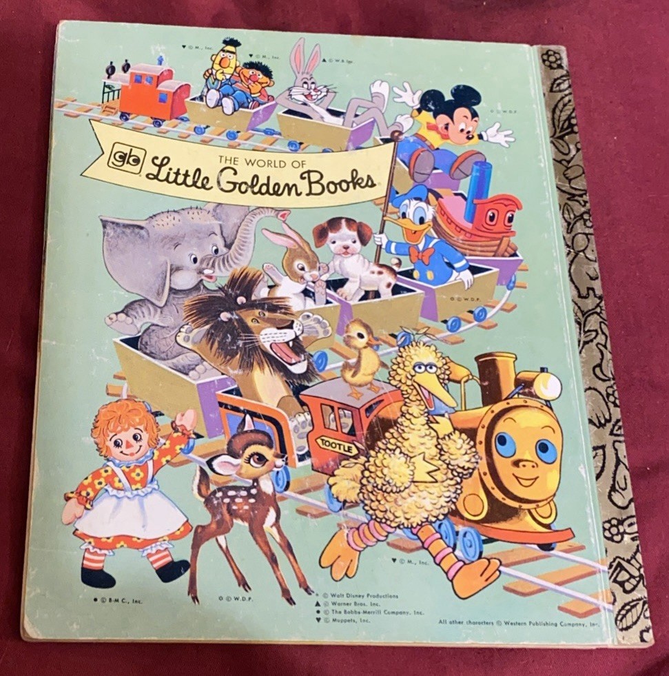 A Little Golden Book Mickey Mouse And Goofy The Big Bear Scare Vintage 1978