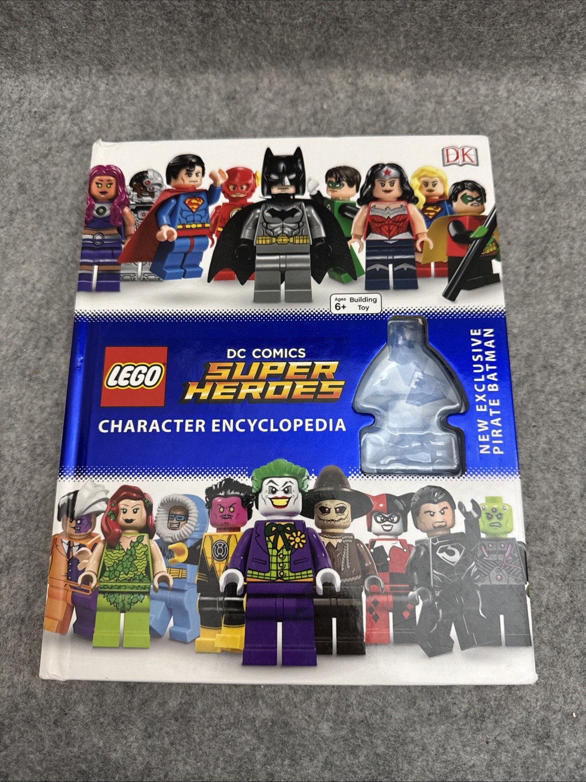 LEGO DC Comics Super Heroes Character Encyclopedia Hardcover Book NO FIGURE