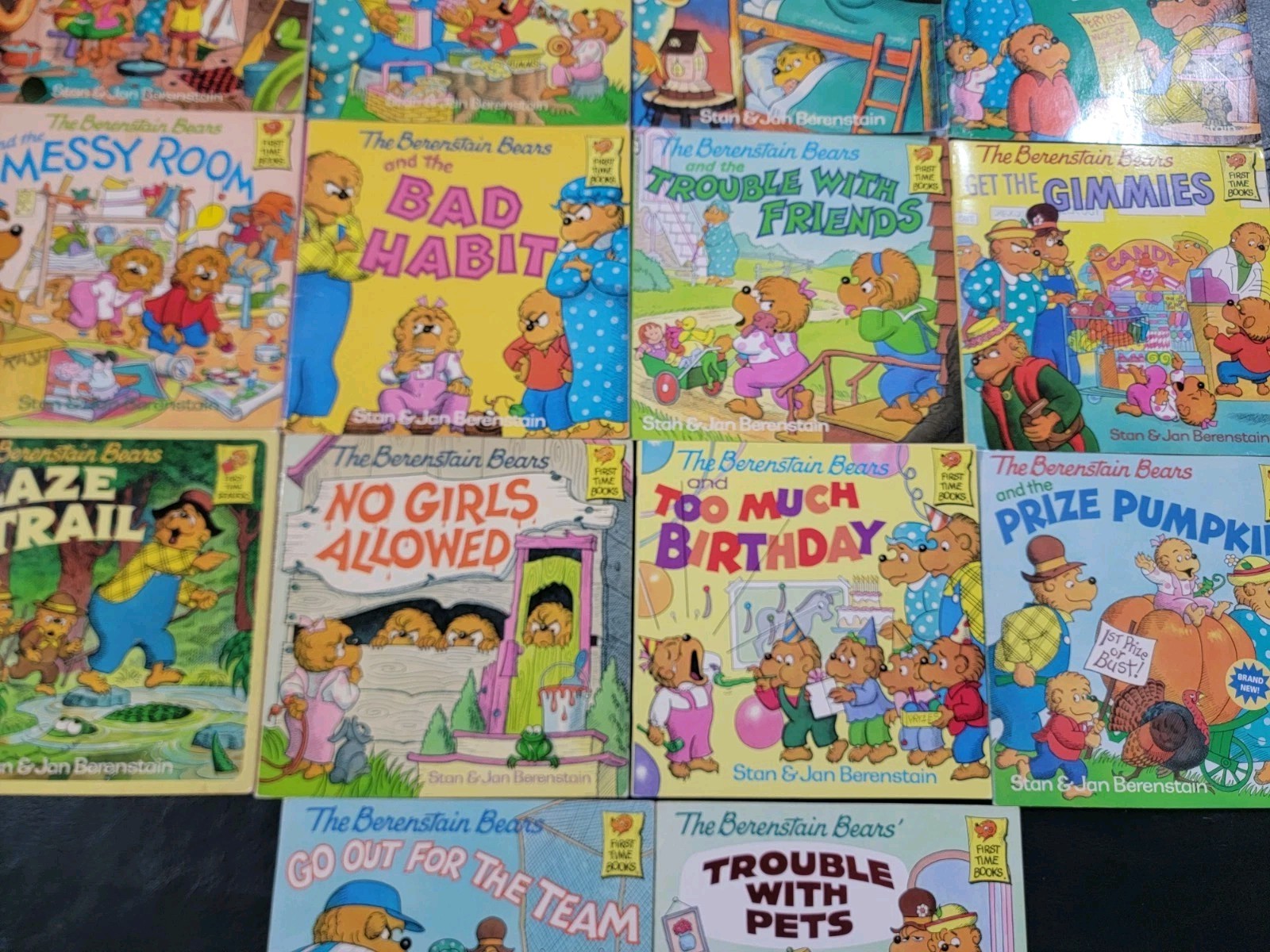 Berenstain Bears Book Lot 14 Kids Children Books First Time Books Vintage Mix