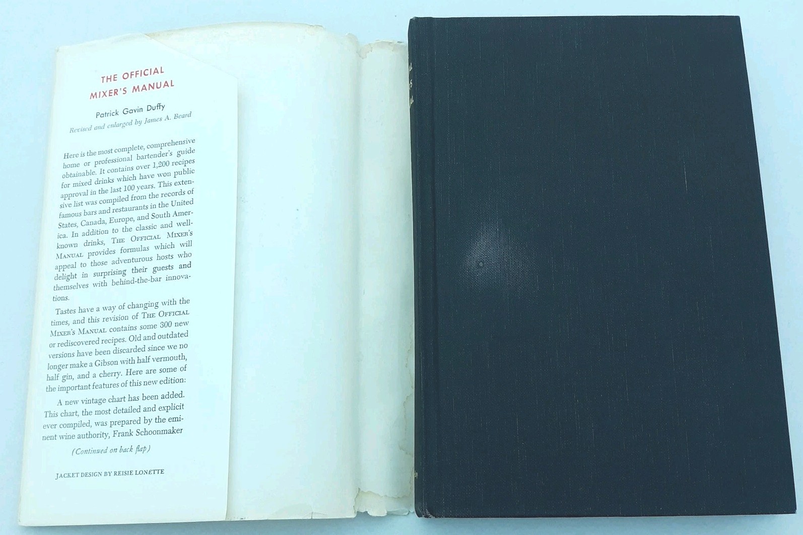 Offical MIXERS MANUAL Mixed Drinks Over 1200 Drinks 1956 Patrick Gavin Duffy HC