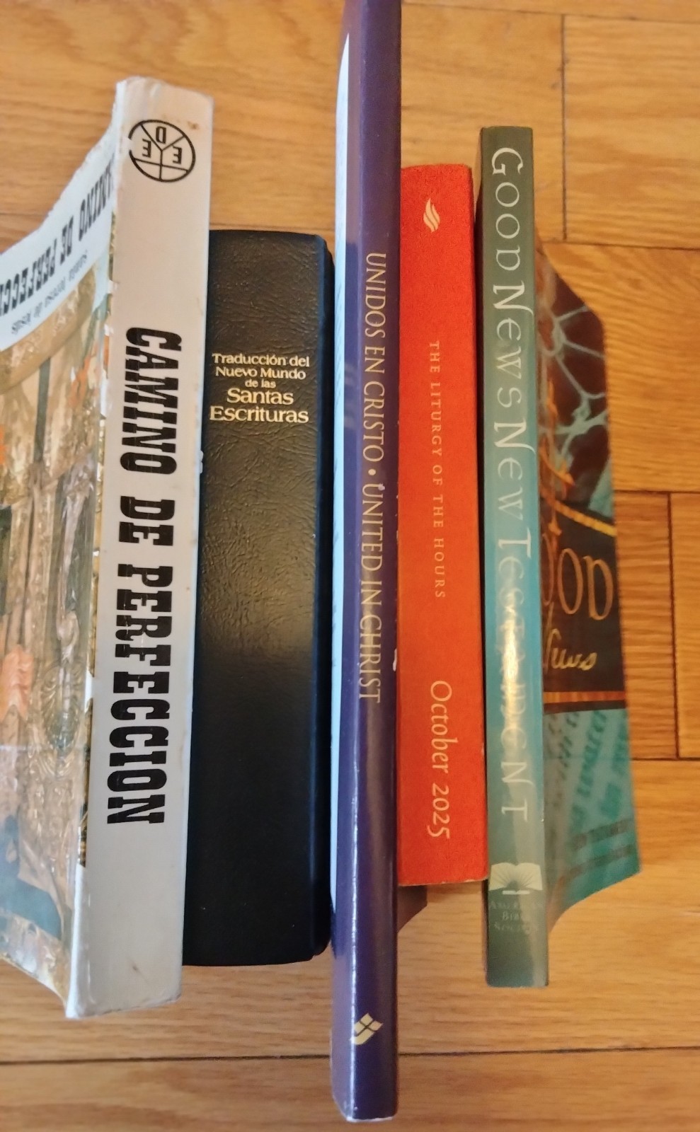 Lot of 8 Religious Texts Good News New Testament Liturgy Hours Spanish/English