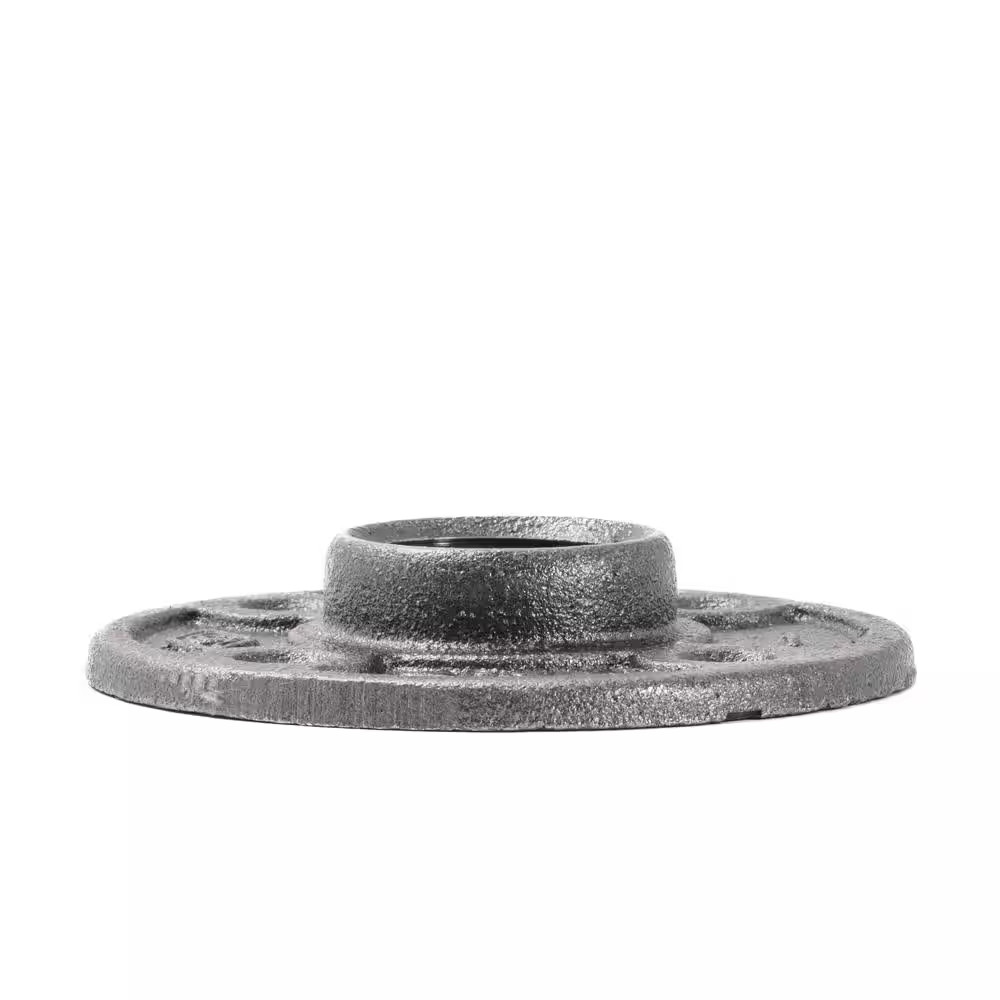 1 In. Black Malleable Iron Threaded Floor Flange