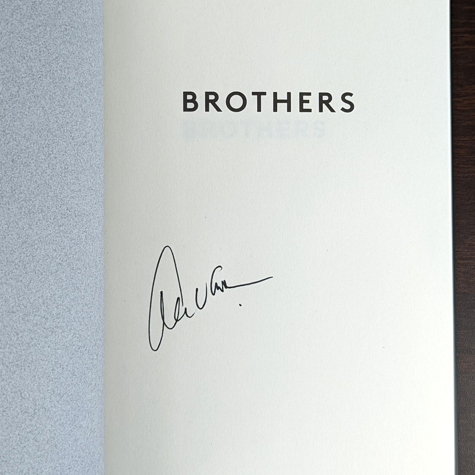 BROTHERS Alex Van Halen SIGNED Autographed Waterstones First Edition (Damaged)