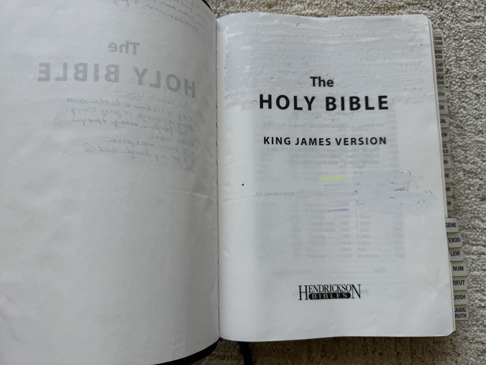 KJV Large Print Wide Margin Bible by Hendrickson Bibles (2013)