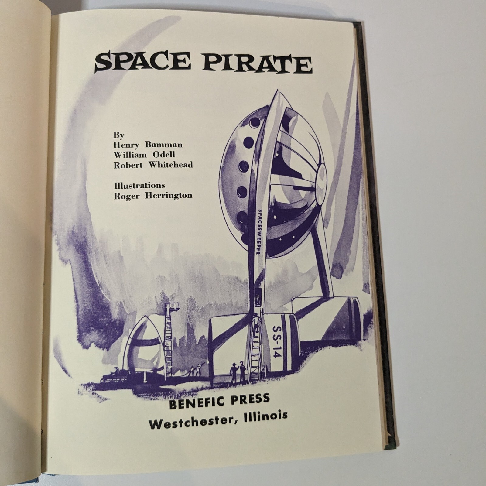 Space Pirate Book Bamman Odell & Whitehead, VTG 1970, Benefic Press, Ex Library