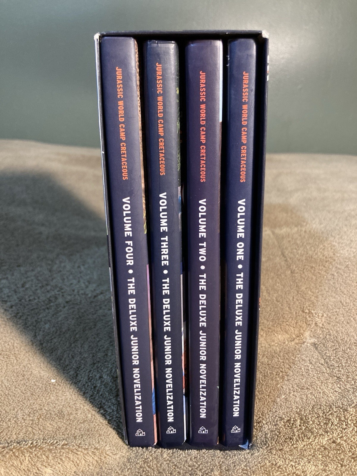 Camp Cretaceous Deluxe Junior Novelization Book Box Set Jurassic World Vol 1-4