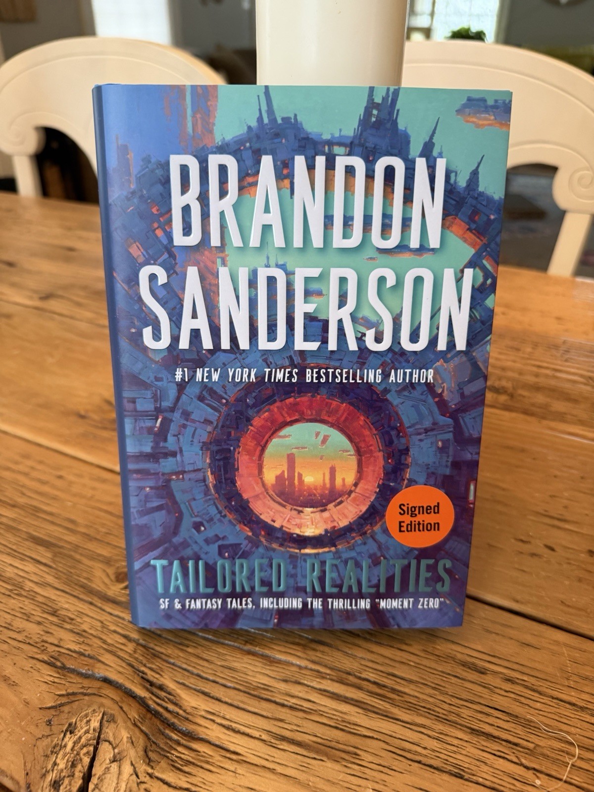 Brandon Sanderson SIGNED AUTOGRAPH Tailored Realities FIRST EDITION FIRST PRINT