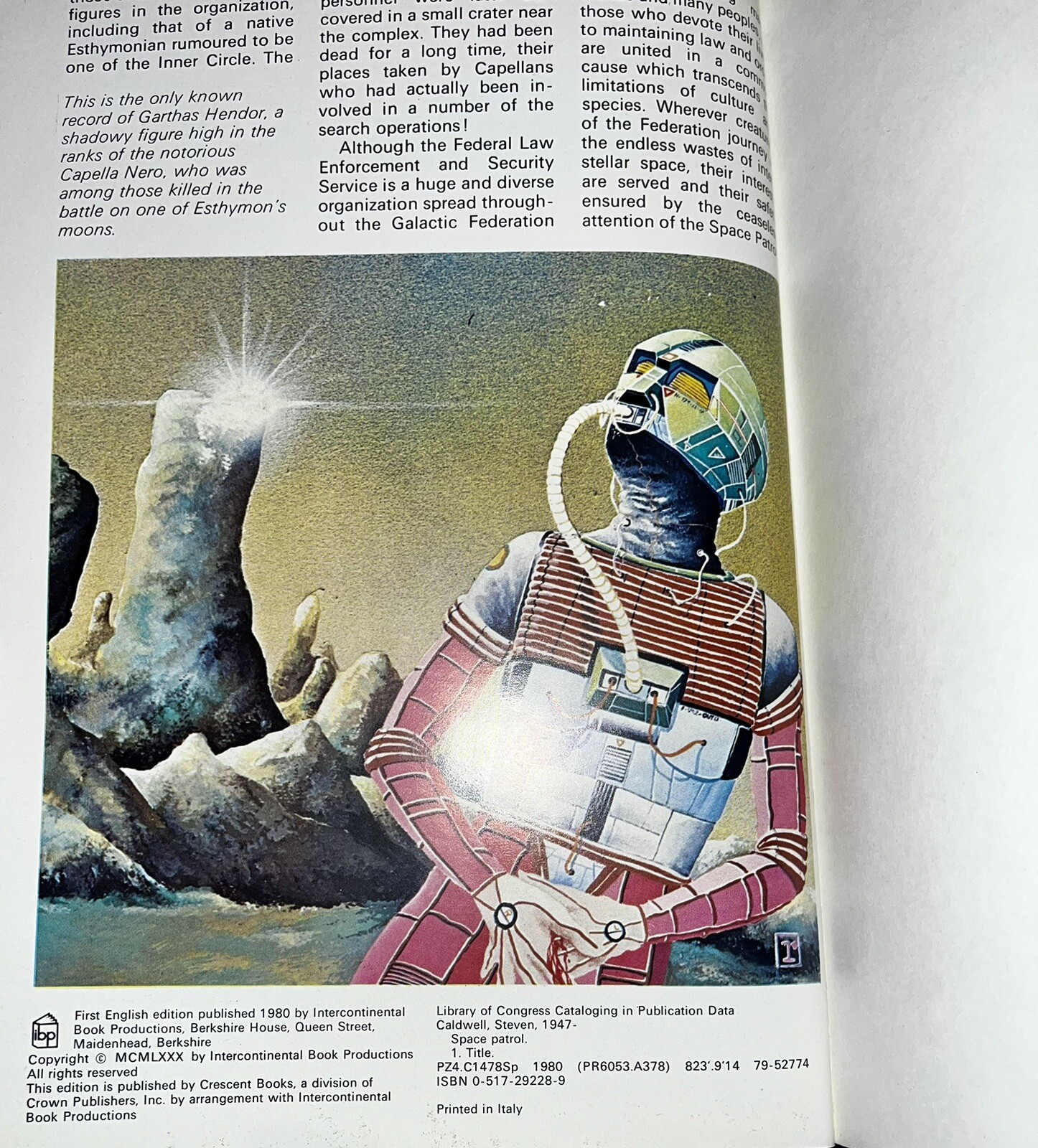 Space Patrol Official Guide To Galactic Security Force Federation Caldwell HC
