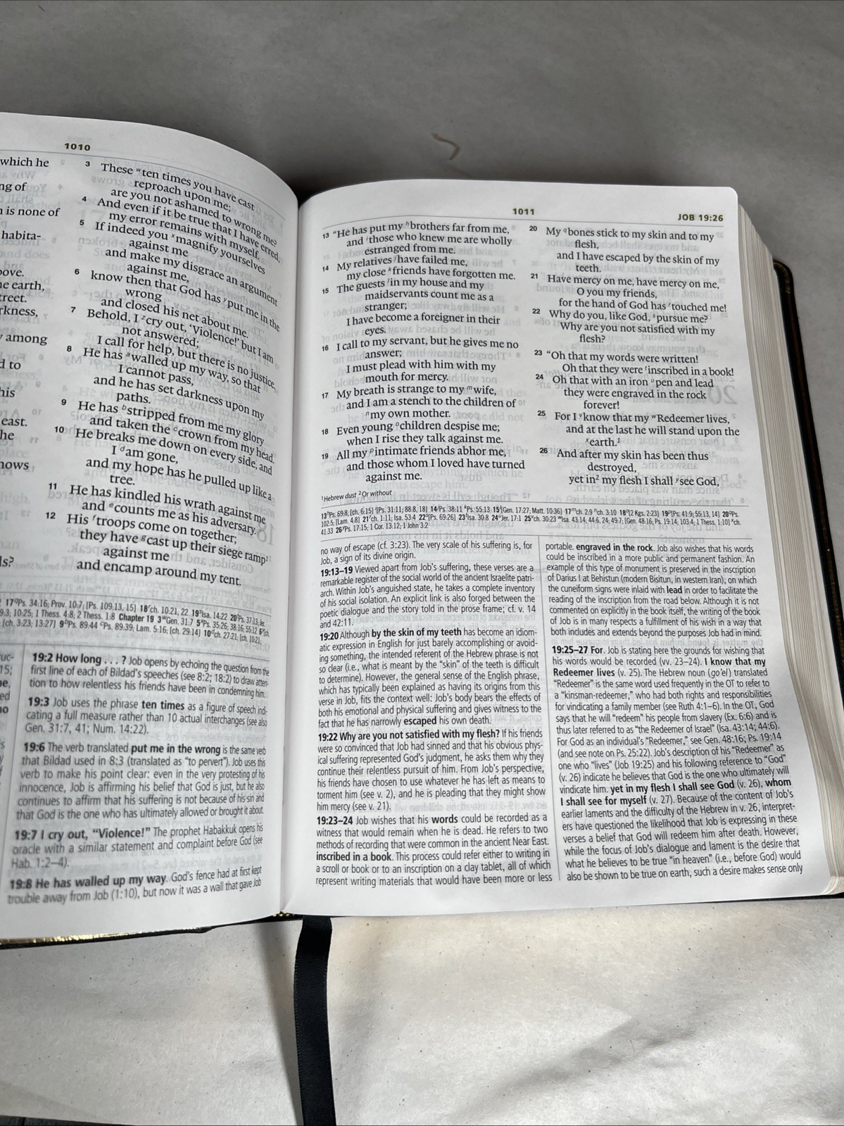 ESV Study Bible Large Print Genuine Black Leather Crossway Gilt Edges
