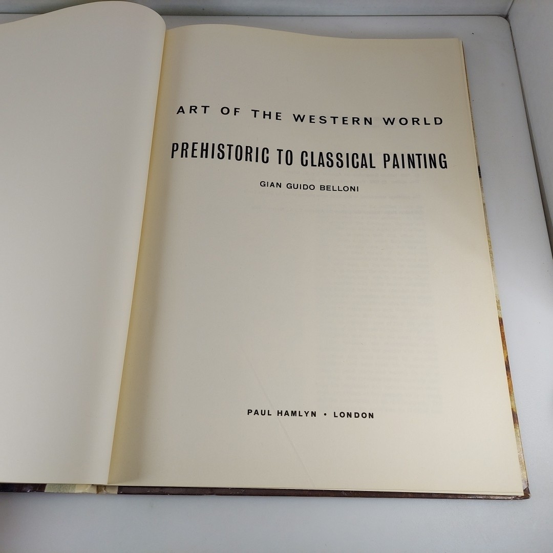 Art Of The Western World Prehistoric To Classical Painting Gian Guido Belloni HC