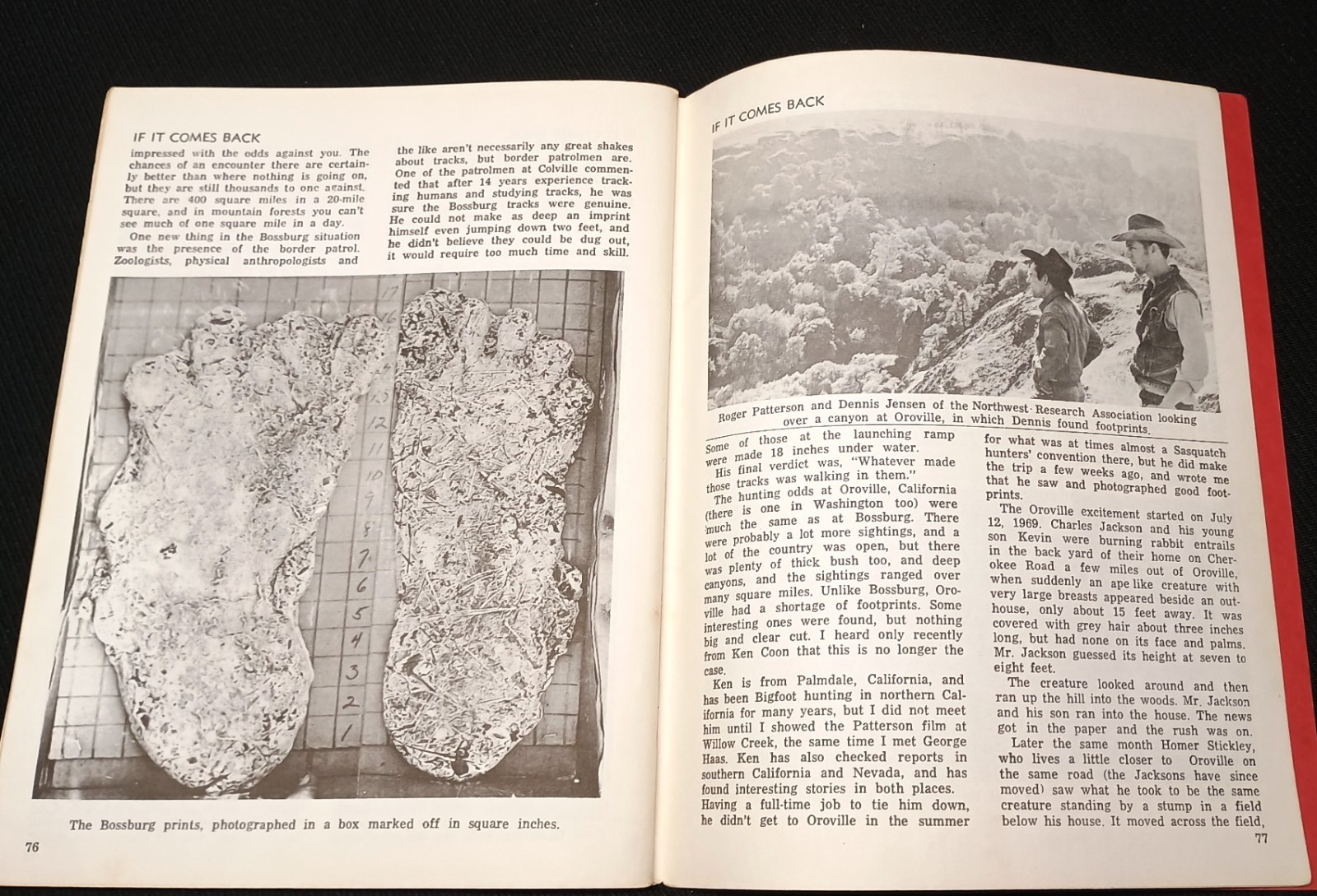 HTF book YEAR OF THE SASQUATCH Green 1970 BIGFOOT sightings proof map Pacific NW