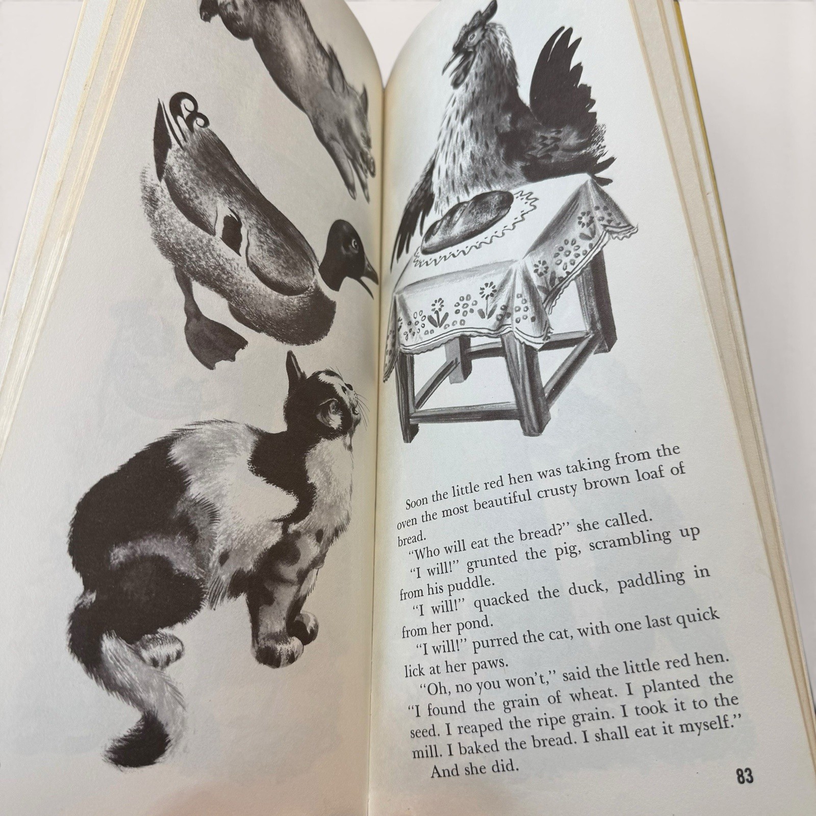The Tall Book of Nursery Tales Vintage 1944 Rojankovsky 12”x5”x1/2” Acceptable