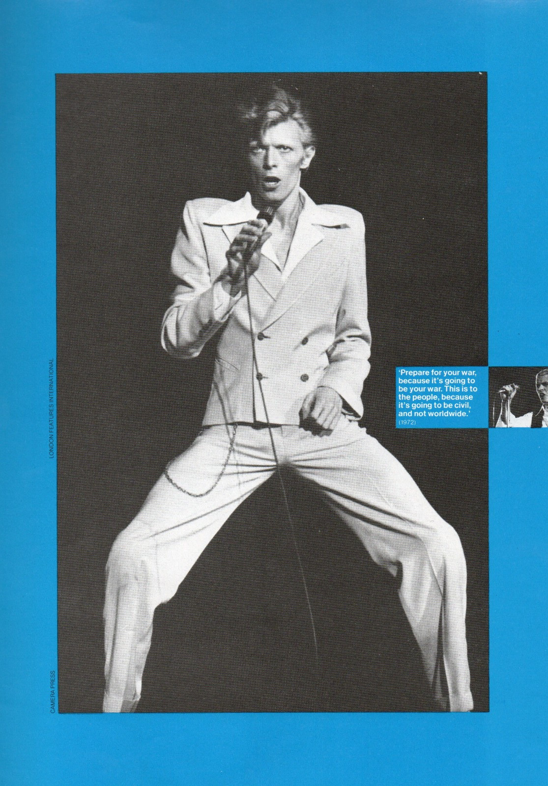 Vintage 1983 David Bowie Bowiepix Photo Book WITH INTACT POSTER Omnibus Press