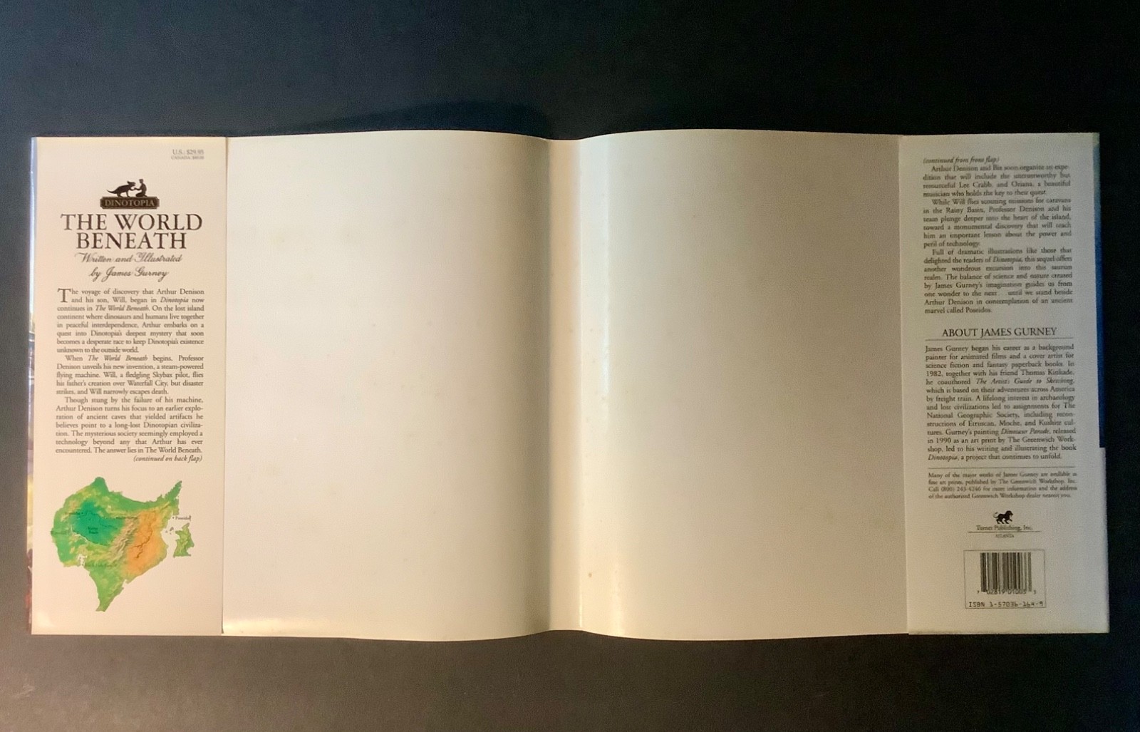 DINOTOPIA: THE WORLD BENEATH Written & Illus. by James Gurney 1st Ed. 1995 HC/DJ