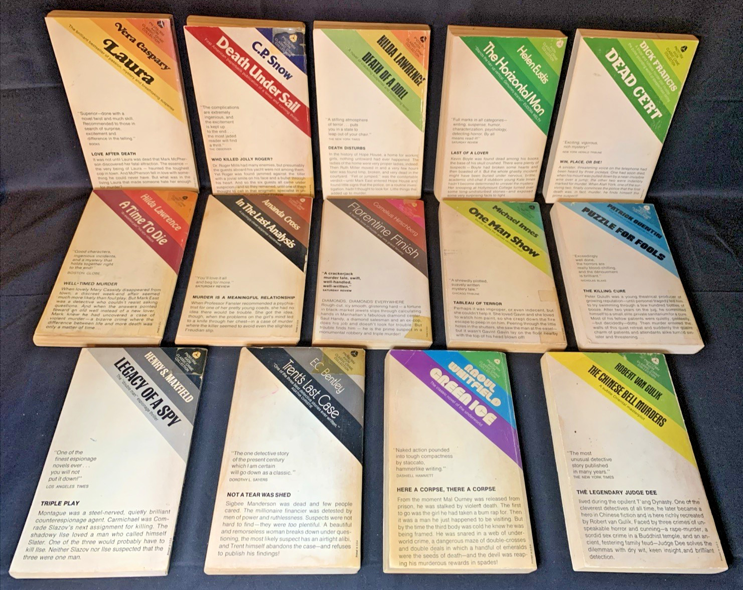 14 Avon Classic Crime Collection Lot 1969-71 MANY FIRSTS Vintage Noir Pulp Books