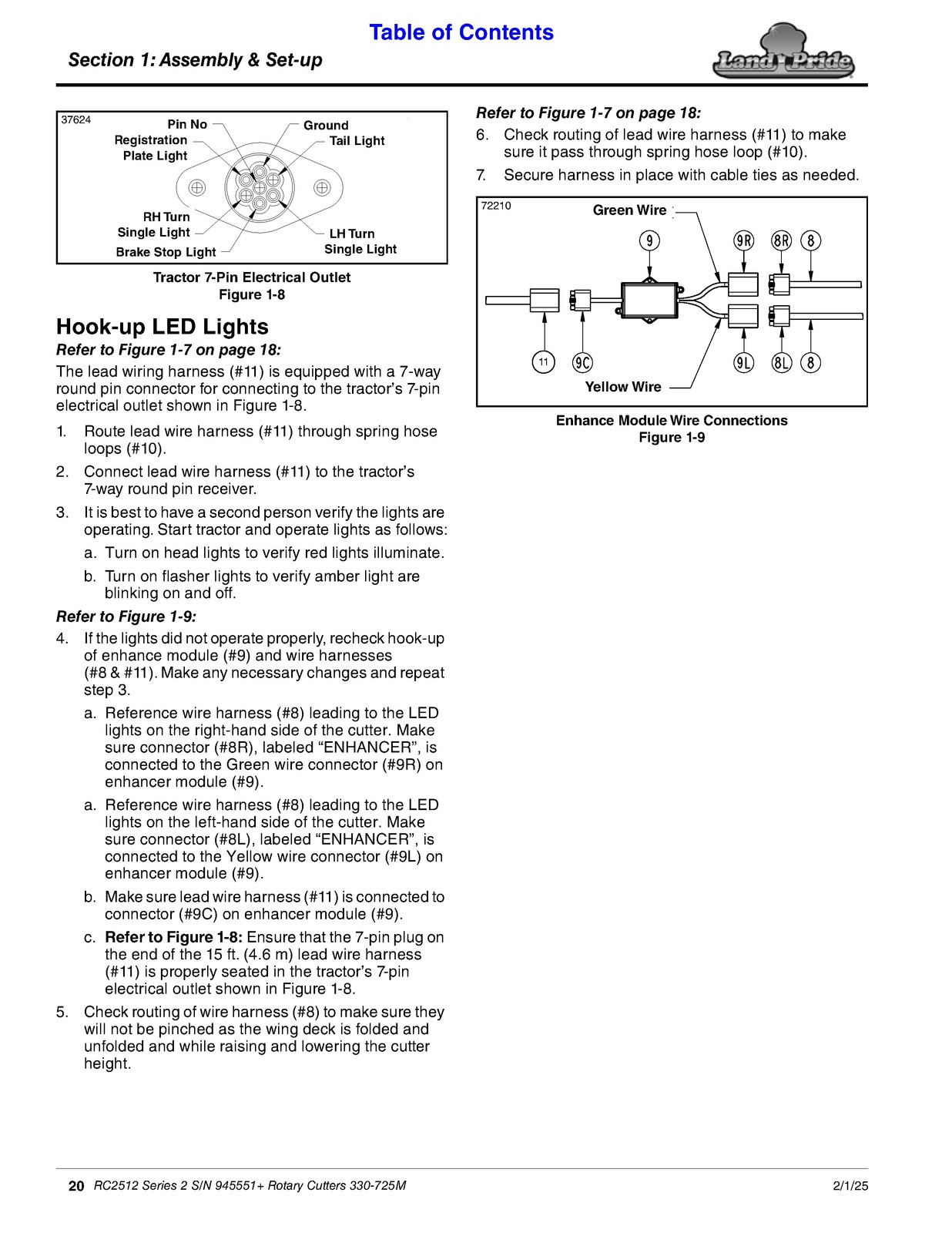 LAND PRIDE RC2512 Rotary Cutters Operators Manual – WIRE BOUND – TOUGH COVERS