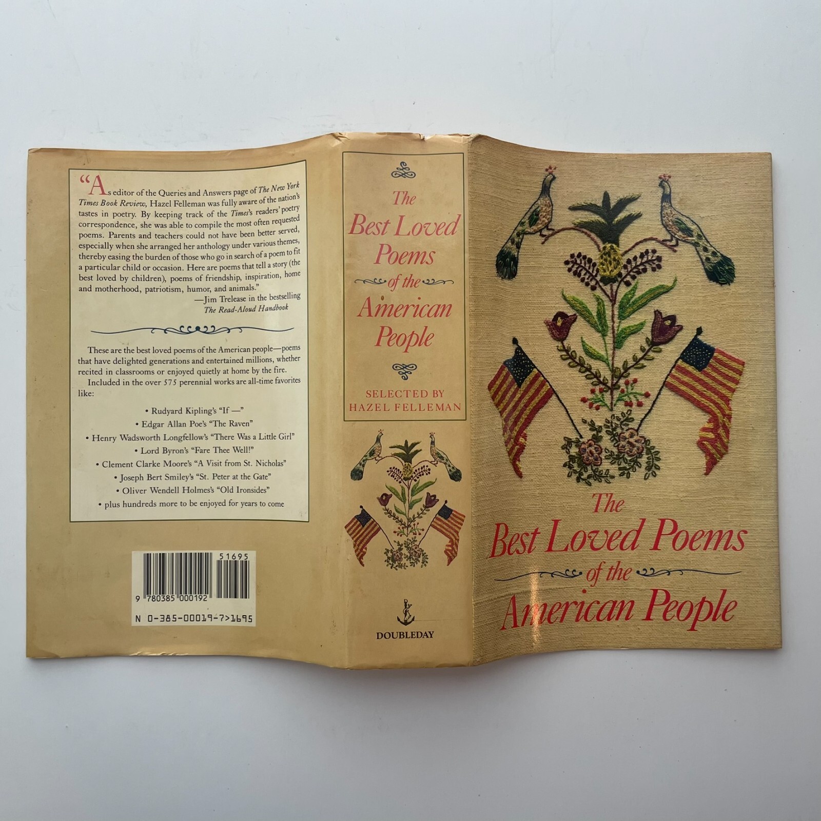 The Best Loved Poems of the American People Hazel Felleman 1936 Excellent Cond.