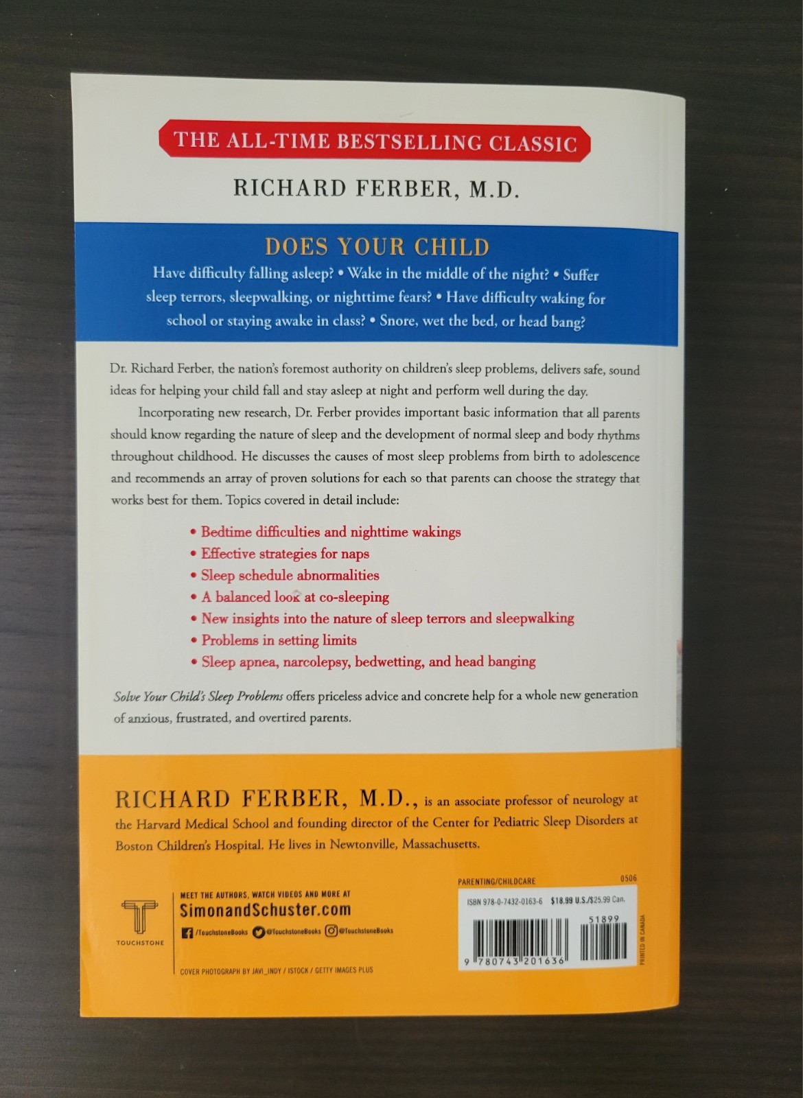 Solve Your Child’s Sleep Problems by Richard Ferber MD Paperback New