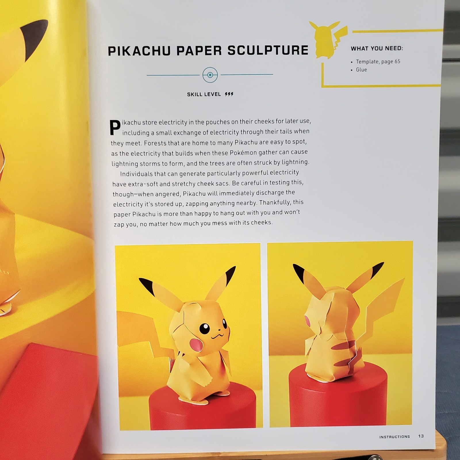 Amazing Pokemon Paper Crafts Matthew Reinhart 2024 Activity Book 14 DIY Projects