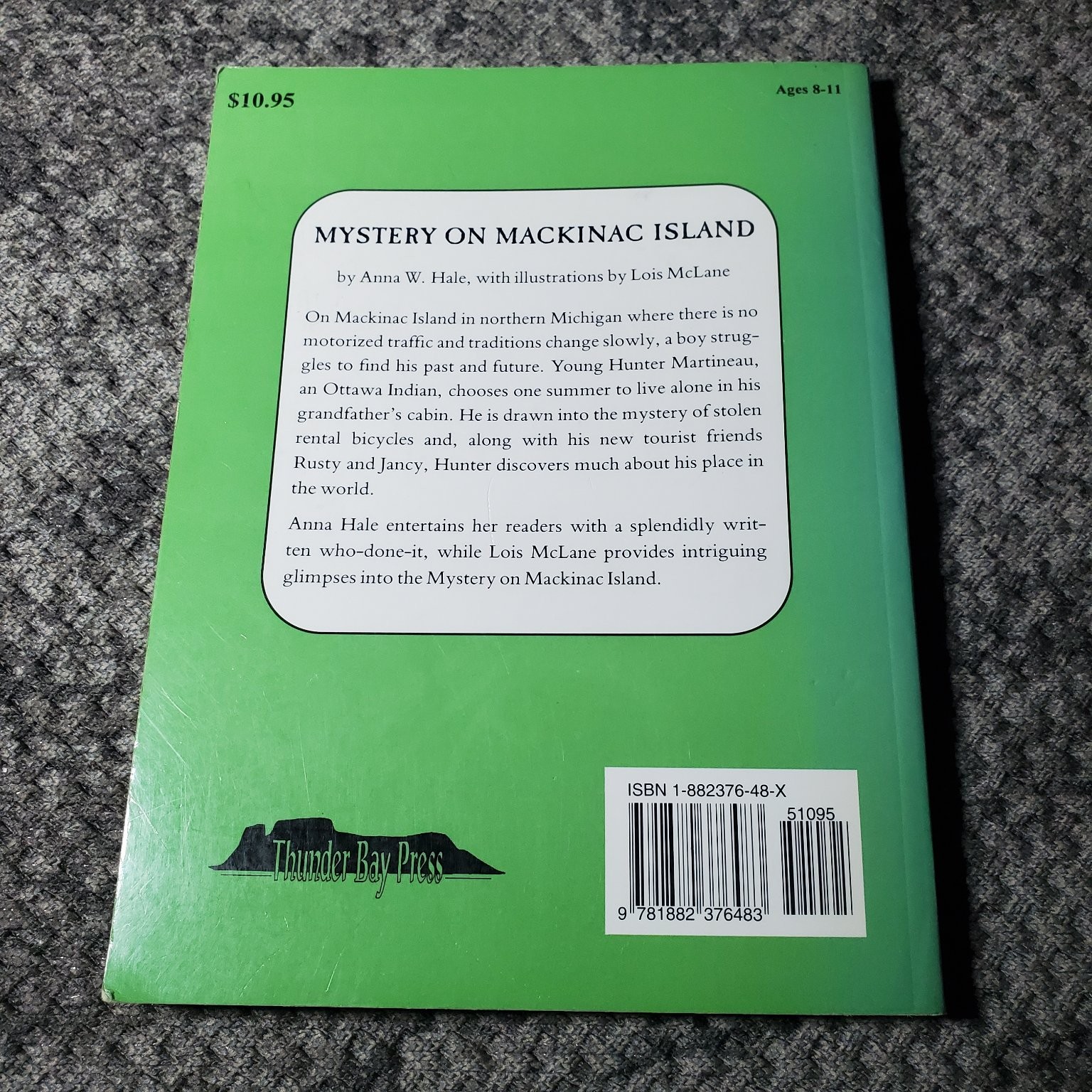 Mystery on Mackinac Island Anna W. Hale 1989 Illustrated Thunder Bay