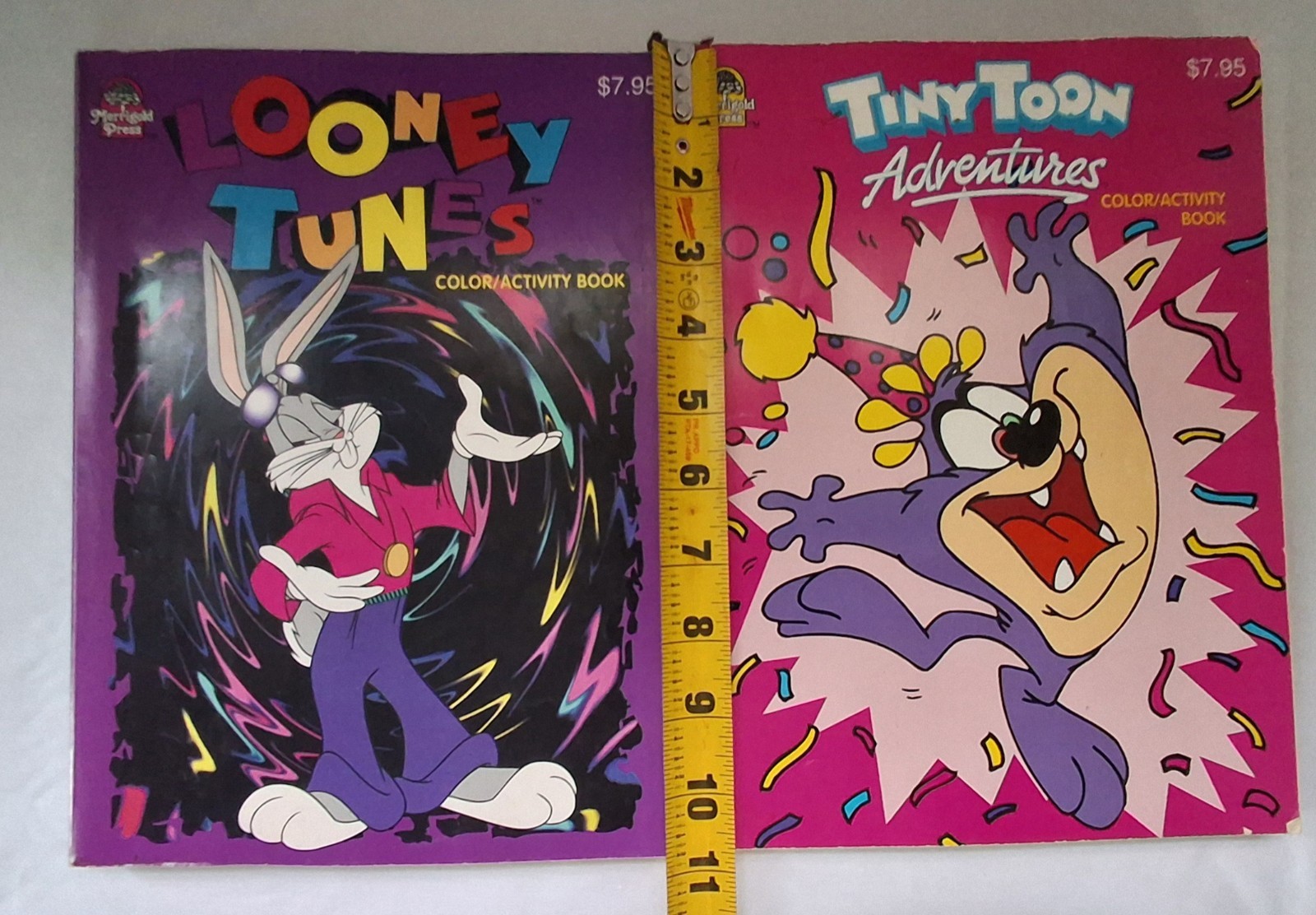 Vintage Looney Tunes & Tiny Toon Adventures Coloring Activity Book Lot 90s