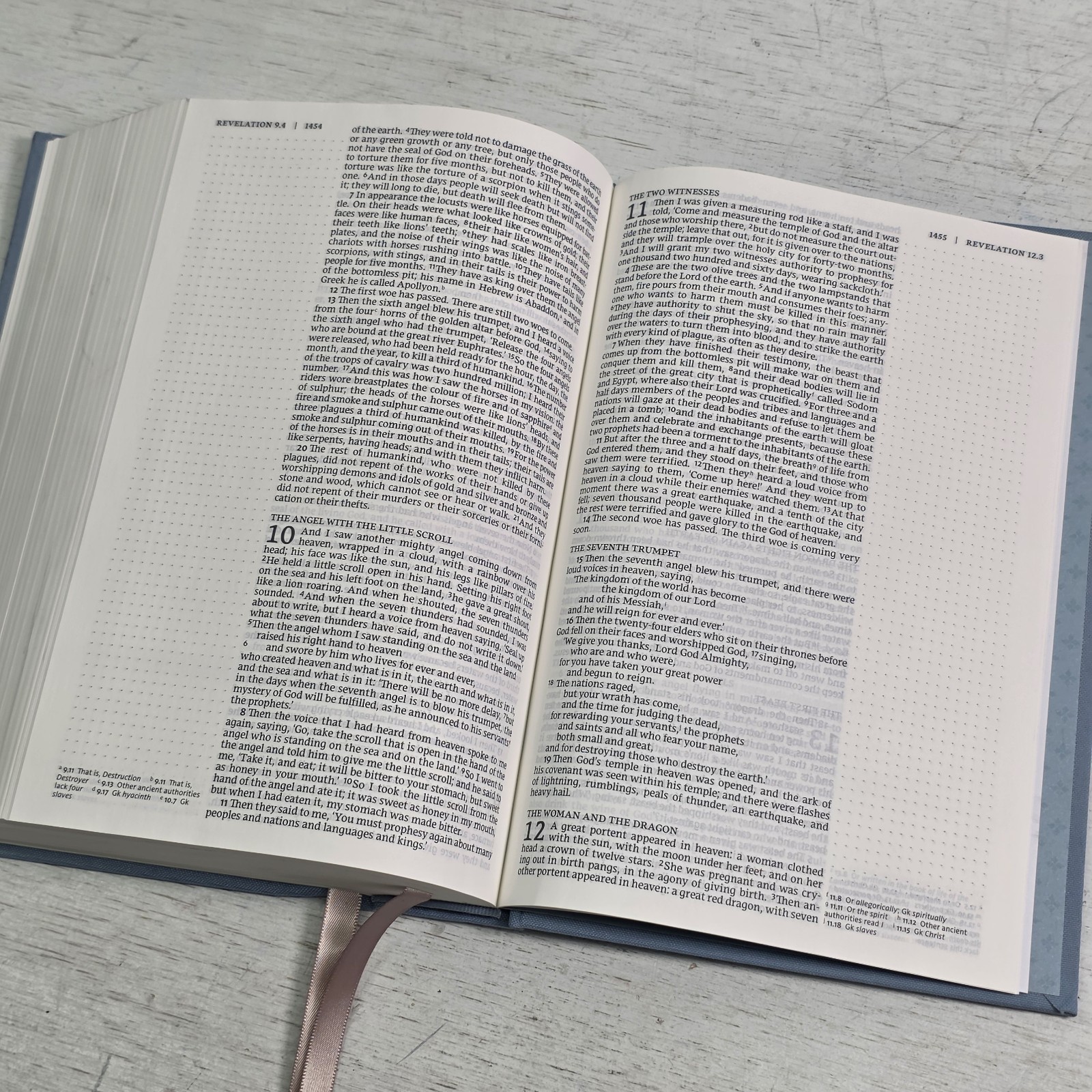 NRSV Catholic Bible Press Blue Note Taking Journal Cloth Board Canvas Hardcover