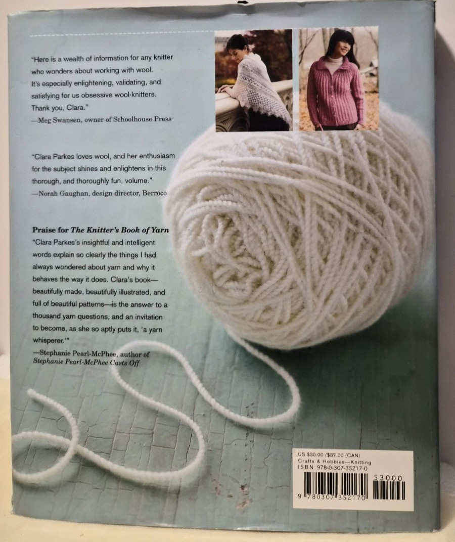 The Knitter’s Book of Wool: Clara Parkes HC/Good+ (see photos:)