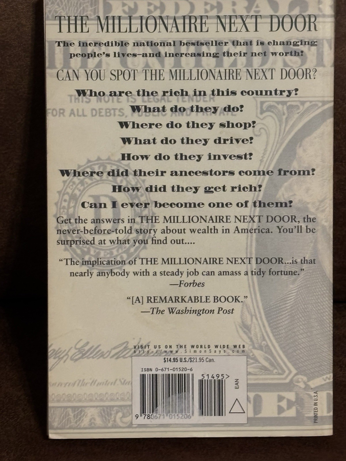 The Millionaire Next Door, USED-Good, Stanley, Thomas J.,Danko, William D.