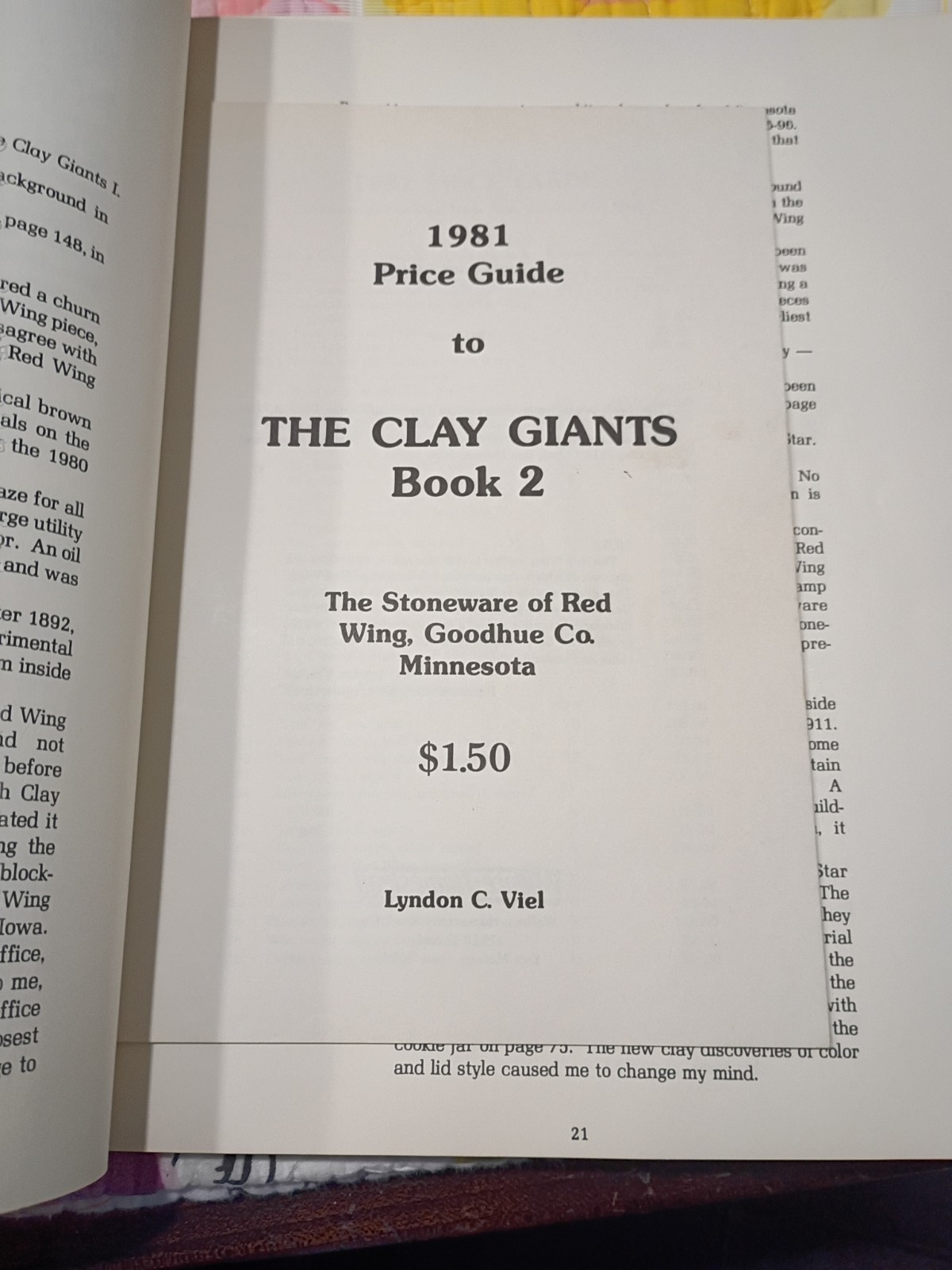 Clay Giants by Lyndon C. Viel (1987, Trade Paperback)