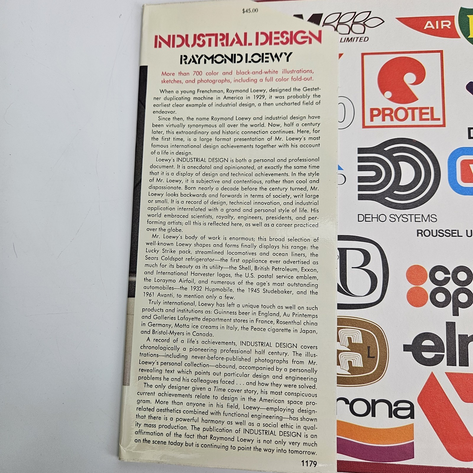 Raymond Loewy Industrial Design 1979 HC Overlook Press Early Printing