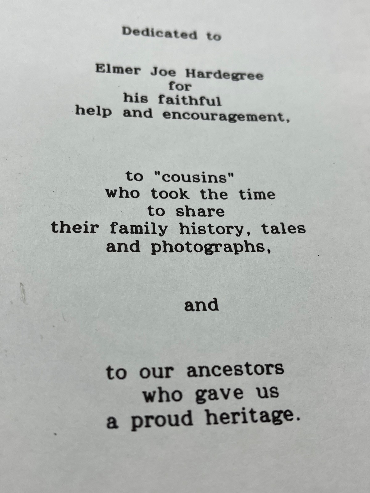 Hardegree/Hardigree family genealogy book and family history books