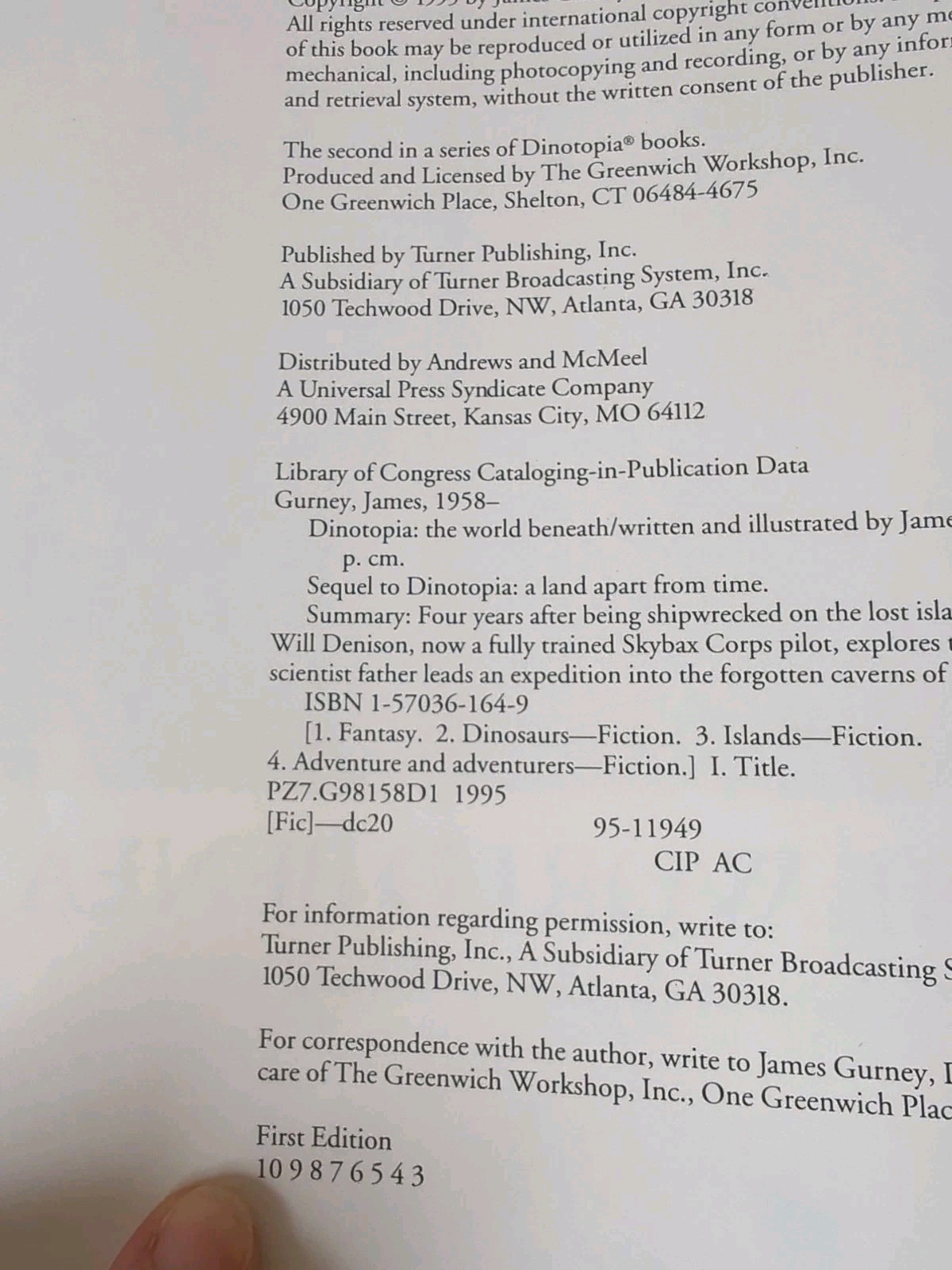 Dinotopia Lot James Gurney Pop-up & The World Beneath 1993/95 1st Edition, As Is