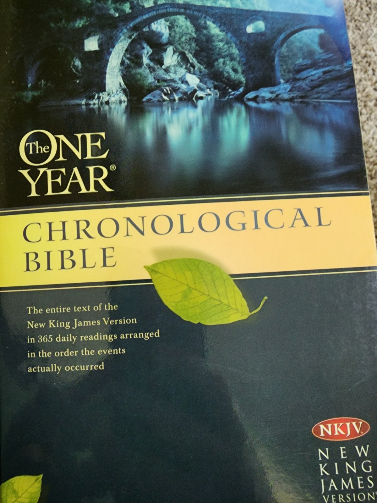 One Year Chronological Bible by Tyndale House Publishers Staff (2013, Trade…