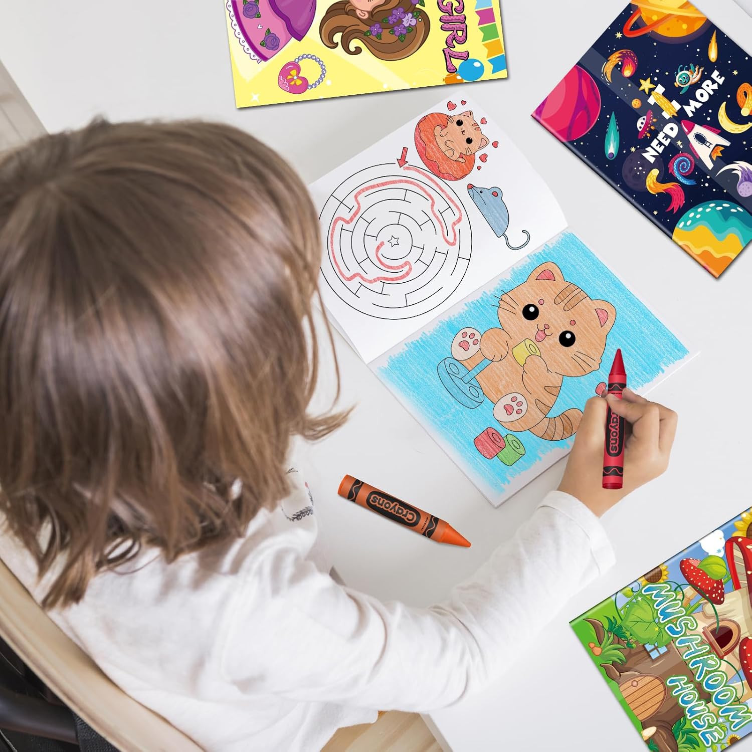 20 Pcs Small Coloring Books for Kids Ages 4-8(5.1 * 6.7in), Bulk Coloring Books
