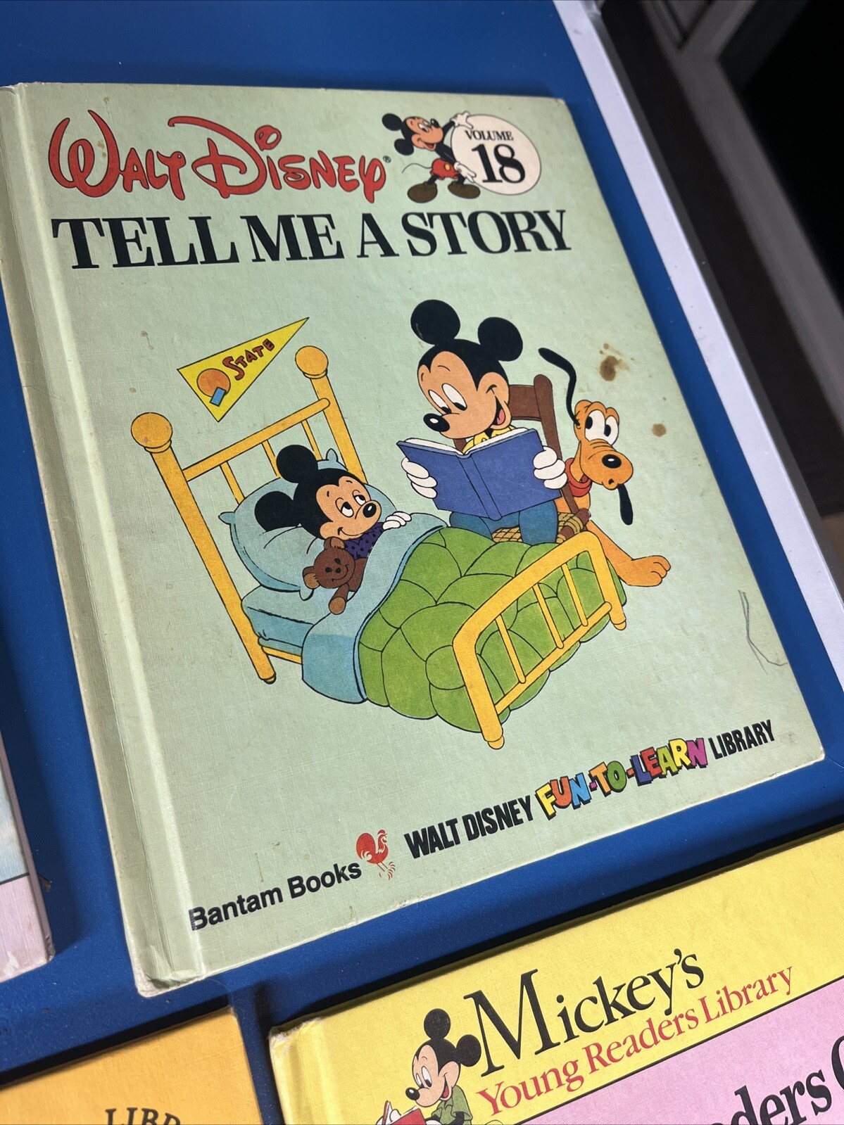 Walt Disney Fun-To-Read Library Lot Set Vintage 1986 1990 Book Hardcovers