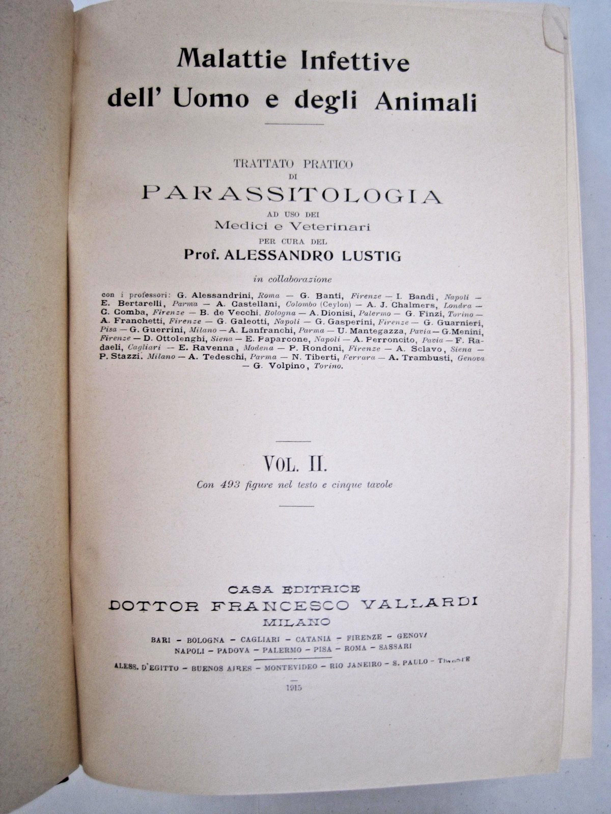 Malattie Infettive Dell’uomo E Degli Animali by Alessandro Lustig (Vol. I-II)