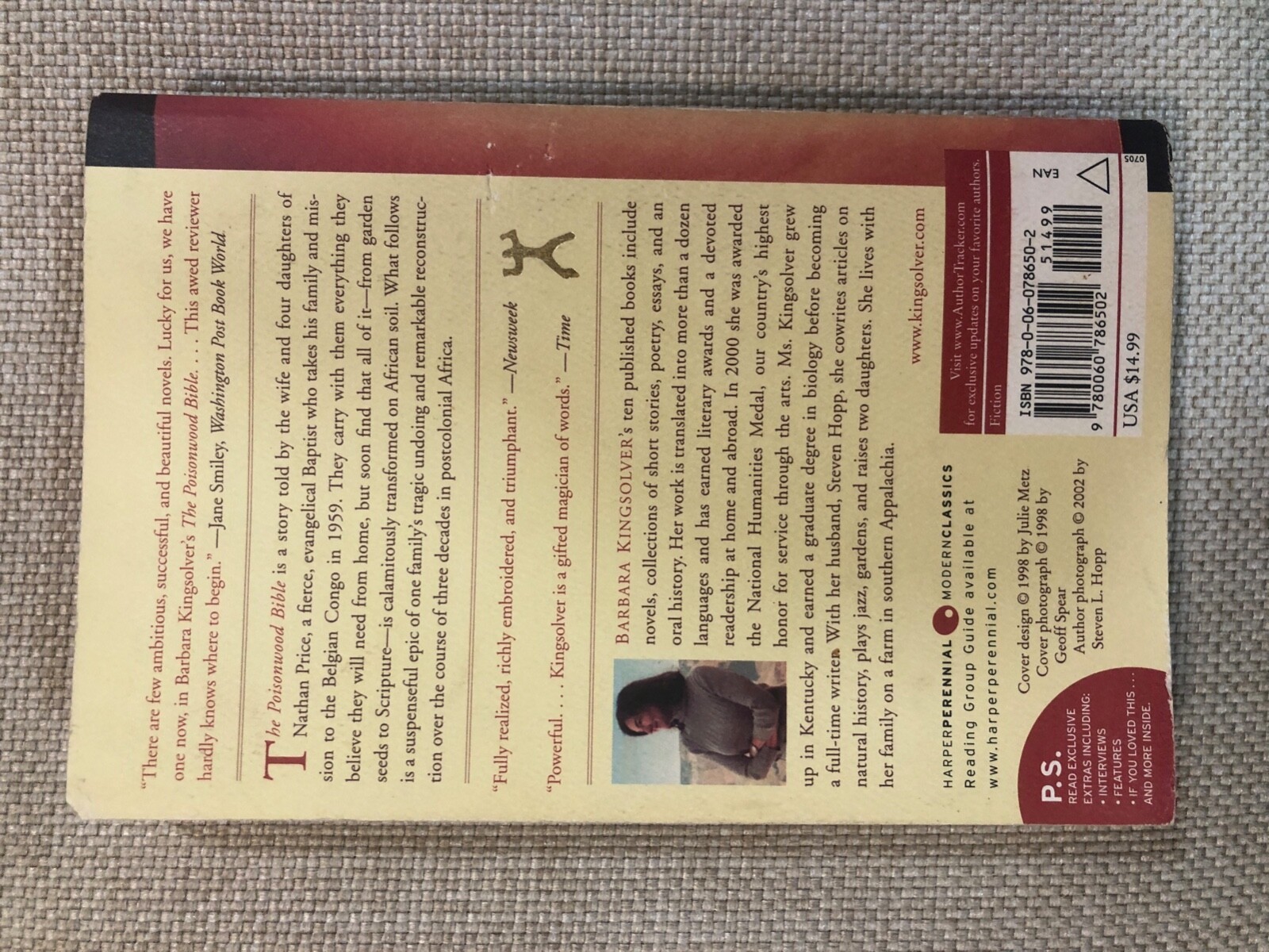 The Poisonwood Bible by Barbara Kingsolver GOOD Condition!