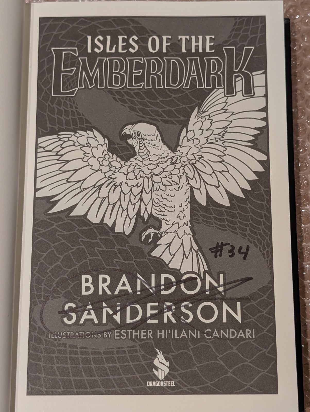 Isles of the Emberdark Signed And Numbered #34 by Brandon Sanderson