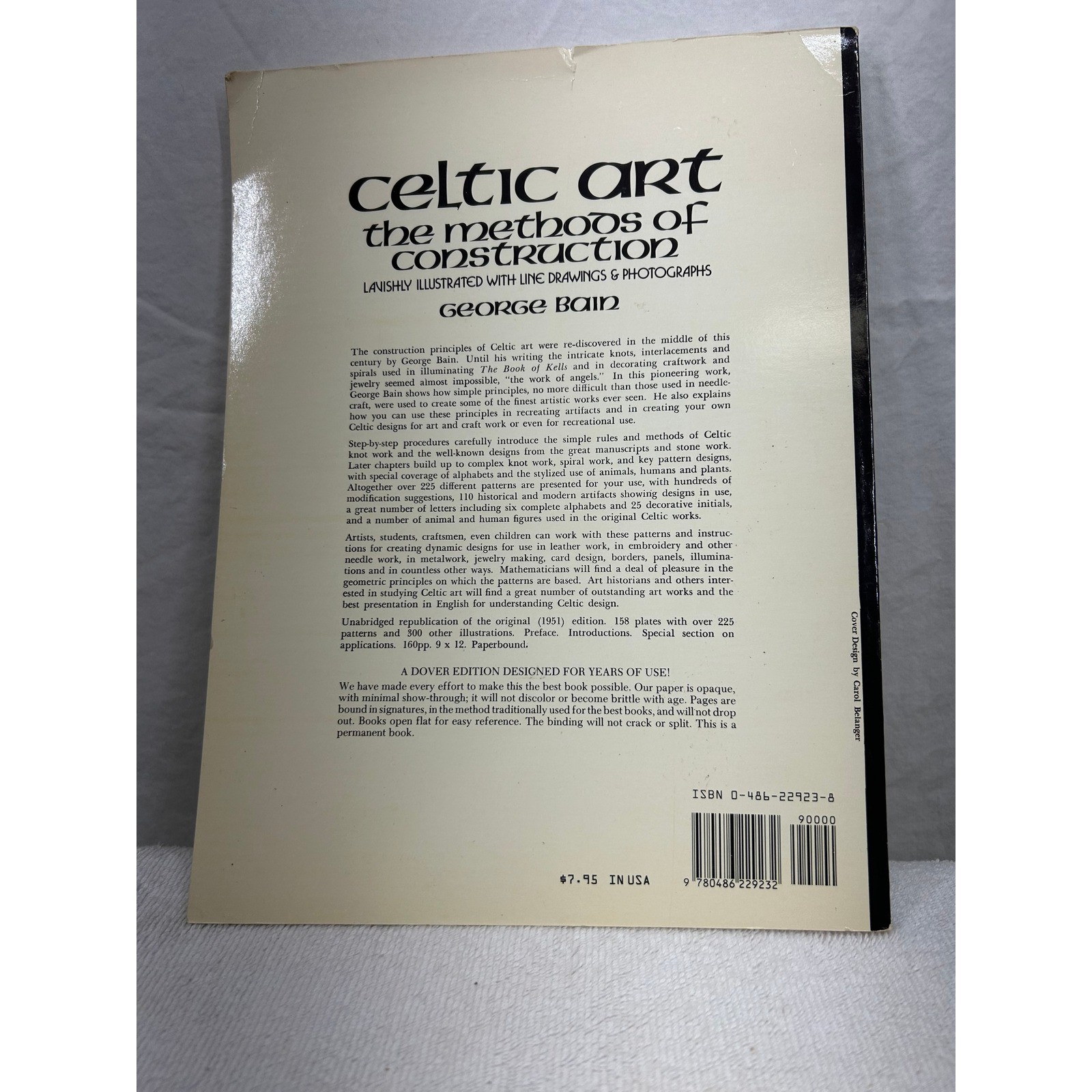 Celtic Art The Methods of Construction George Bain Dover Paperback 0486229238
